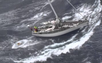 Rescue and salvage operation in the Azores