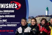 Finishes of Kojiro Shiraishi, Violette Dorange, Louis Duc and Sébastien Marsset