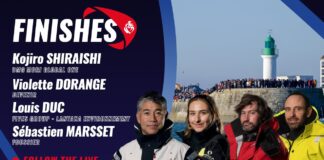 Finishes of Kojiro Shiraishi, Violette Dorange, Louis Duc and Sébastien Marsset