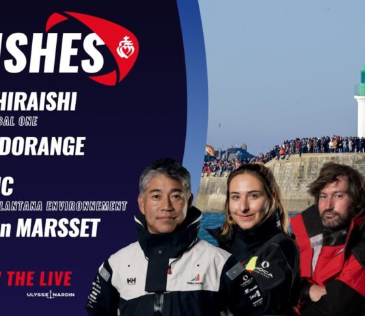 Finishes of Kojiro Shiraishi, Violette Dorange, Louis Duc and Sébastien Marsset