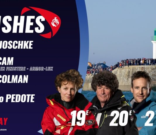 Channel passages of Isabelle Joschke, Jean Le Cam, Conrad Colman and Giancarlo Pedote | Vendée Globe LIVE
